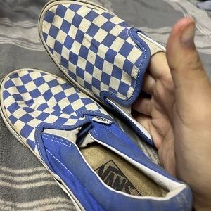 Blue checkered Vans women’s size 7